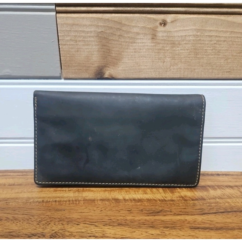 Visconti Genuine Italian Leather Bi-Fold Wallet Dark Cognac